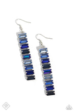 Load image into Gallery viewer, Earrings Superbly Stacked - Blue E293