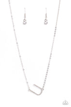 Load image into Gallery viewer, Necklaces INITIALLY Yours - U - White