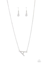 Load image into Gallery viewer, Necklaces INITIALLY Yours - A - White