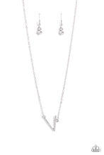 Load image into Gallery viewer, Necklaces INITIALLY Yours - V - White