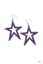 Load image into Gallery viewer, Earrings Rockstar Energy - Blue American E2374