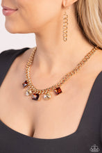 Load image into Gallery viewer, Necklaces Alternating Audacity - Brown