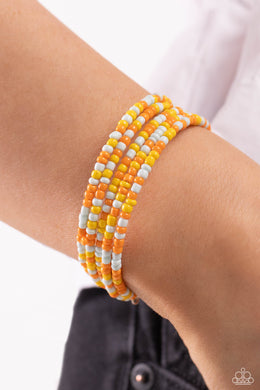 Bracelet Coiled Candy - Yellow B2252