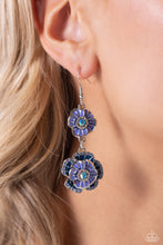 Load image into Gallery viewer, Earrings Intricate Impression - Blue E2345