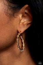 Load image into Gallery viewer, Earrings Braided Bravado - Gold E2409