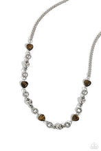 Load image into Gallery viewer, Necklace My HEARTBEAT Will Go On - Brown SET42