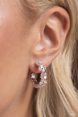 Earrings Floral Focus - Pink MINI S112