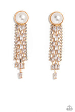 Load image into Gallery viewer, Earrings Genuinely Gatsby - Gold Pearl E2178