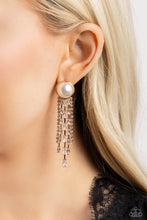 Load image into Gallery viewer, Earrings Genuinely Gatsby - Gold Pearl E2178