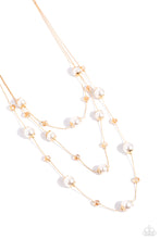 Load image into Gallery viewer, Necklaces Glistening Gamut - Gold Pearl