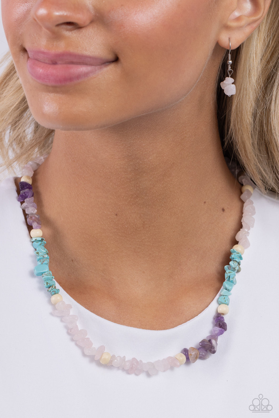 Necklaces Urban Soothing Stones - Pink N2406