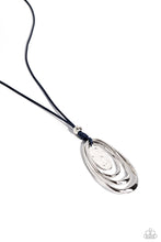 Load image into Gallery viewer, Necklace Hammered Hallmark - Blue