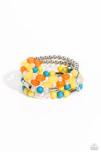 Load image into Gallery viewer, Bracelets Glassy Gait - Multi (Yellow/Green/Orange) B215