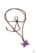 Load image into Gallery viewer, Necklaces Winged Wanderer - Purple N2420 Butterflies