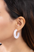 Load image into Gallery viewer, Earrings Glassy GAZE - White  E2497