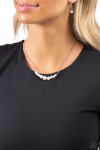 Load image into Gallery viewer, Necklace White Collar Whimsy - Pink Pearl N2437
