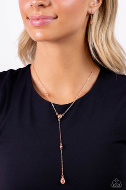 Necklaces Lavish Lariat - Copper N2299