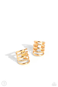 Earrings Flexible Fashion - Gold Earcuff E3011
