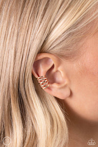 Earrings Flexible Fashion - Gold Earcuff E3011