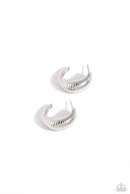 Load image into Gallery viewer, Earrings Textured Tenure - Silver MINI S113