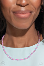 Load image into Gallery viewer, Necklace Colorfully GLASSY - Pink SET37