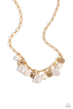 Load image into Gallery viewer, Necklaces Sophisticated Squared - Gold Pearl N2432