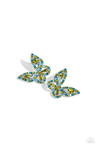 Earrings Tilted Takeoff - Green Post E3020