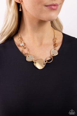 Necklaces Asymmetrical Attention - Gold N120