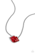 Load image into Gallery viewer, Necklaces Lip Locked - Red