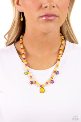 Necklaces Colorfully California - Yellow N200