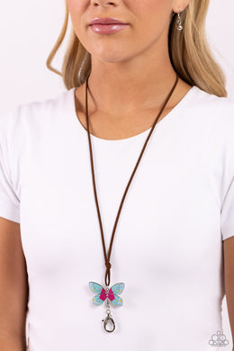 Necklaces Winged Wanderer - Blue Lanyard N2420