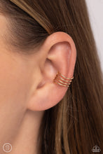Load image into Gallery viewer, Earrings Linear Leader - Gold Ear Cuffs