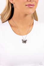 Load image into Gallery viewer, Necklaces Textured Talent - Red Butterflies N2307