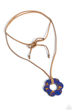 Load image into Gallery viewer, Necklaces Tied Triumph - Multi Blue N2313