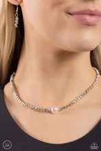 Load image into Gallery viewer, Necklaces Tasteful Triangles - Pink Pearl Choker N2433