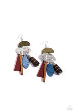 Load image into Gallery viewer, Earrings Textured Talisman - Multi