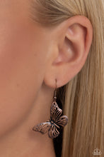 Load image into Gallery viewer, Necklaces Midair Monochromatic - Copper N2418 Butterflies