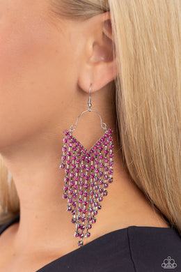 Earrings V Fallin - Pink E2053