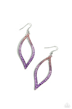Load image into Gallery viewer, Earrings Admirable Asymmetry - Purple