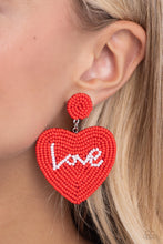 Load image into Gallery viewer, Earrings Sweet Seeds - Red VDAY V156