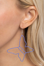 Load image into Gallery viewer, Earrings Soaring Silhouettes - Blue Butterfly E394