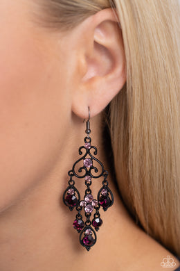 Earrings Regal Renovation - Purple E478