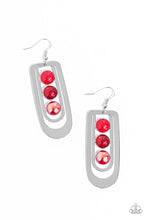 Load image into Gallery viewer, Earrings Layered Lure - Red E2215
