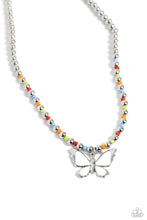 Load image into Gallery viewer, Necklaces Vibrant Flutter - White Butterflies N2410