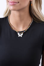 Load image into Gallery viewer, Necklaces Vibrant Flutter - White Butterflies N2410