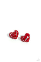 Load image into Gallery viewer, Earrings Glimmering Love - Red VDAY POST