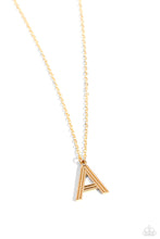 Load image into Gallery viewer, Necklaces Leave Your Initials - Gold - A