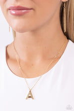 Load image into Gallery viewer, Necklaces Leave Your Initials - Gold - A