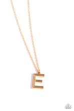 Load image into Gallery viewer, Necklaces Leave Your Initials - Gold - E