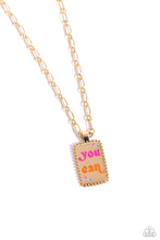 Load image into Gallery viewer, Necklaces Yes You Can - Gold Inspirational N2439
